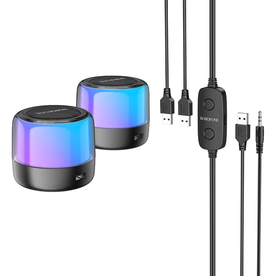 Głośnik Borofone Bluetooth BP12 Colorful Stereo 2w1 -2 szt. (T) - 10