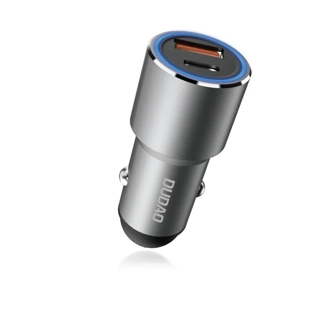 Ładowarka samochodowa Dudao USB / USB Typ C Power Delivery Quick Charge 22,5 W szary (R4PQ) - 8