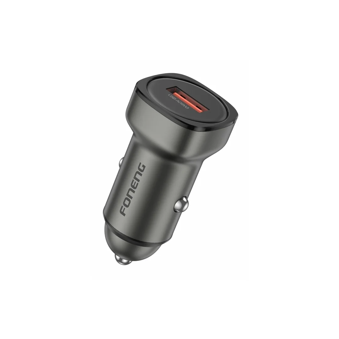 Ładowarka samochodowa FONENG C21 18W 1xUSB QC3.0 Czarny (F) - 4
