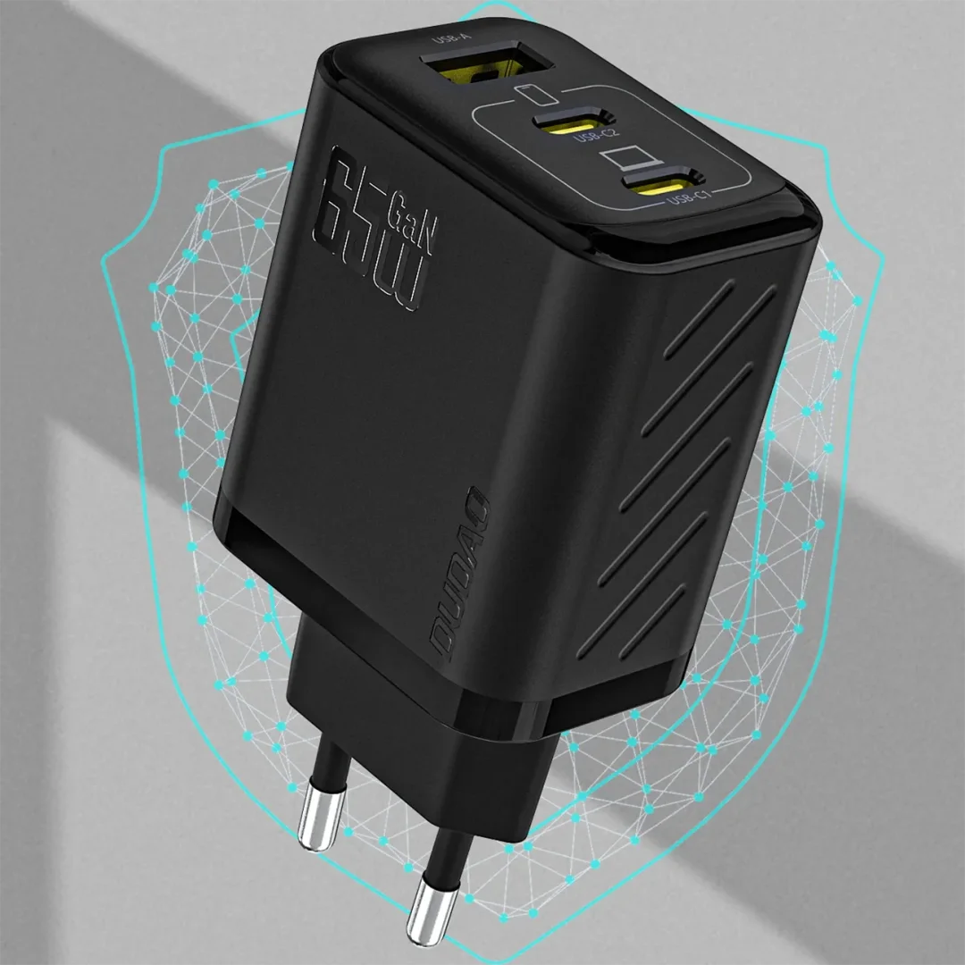 Ładowarka sieciowa Dudao A29C 65W GaN + kabel USB-C - czarna - 13