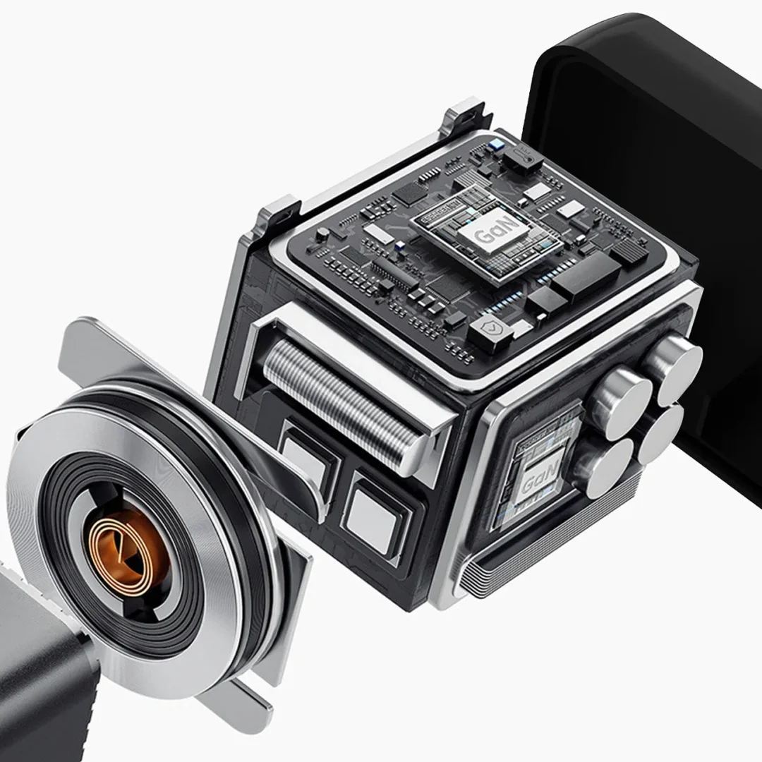 Ładowarka sieciowa Dudao A67EU GaN 67W z zwijanym kablem USB-C Power Delivery Quick Charge - czarna - 18