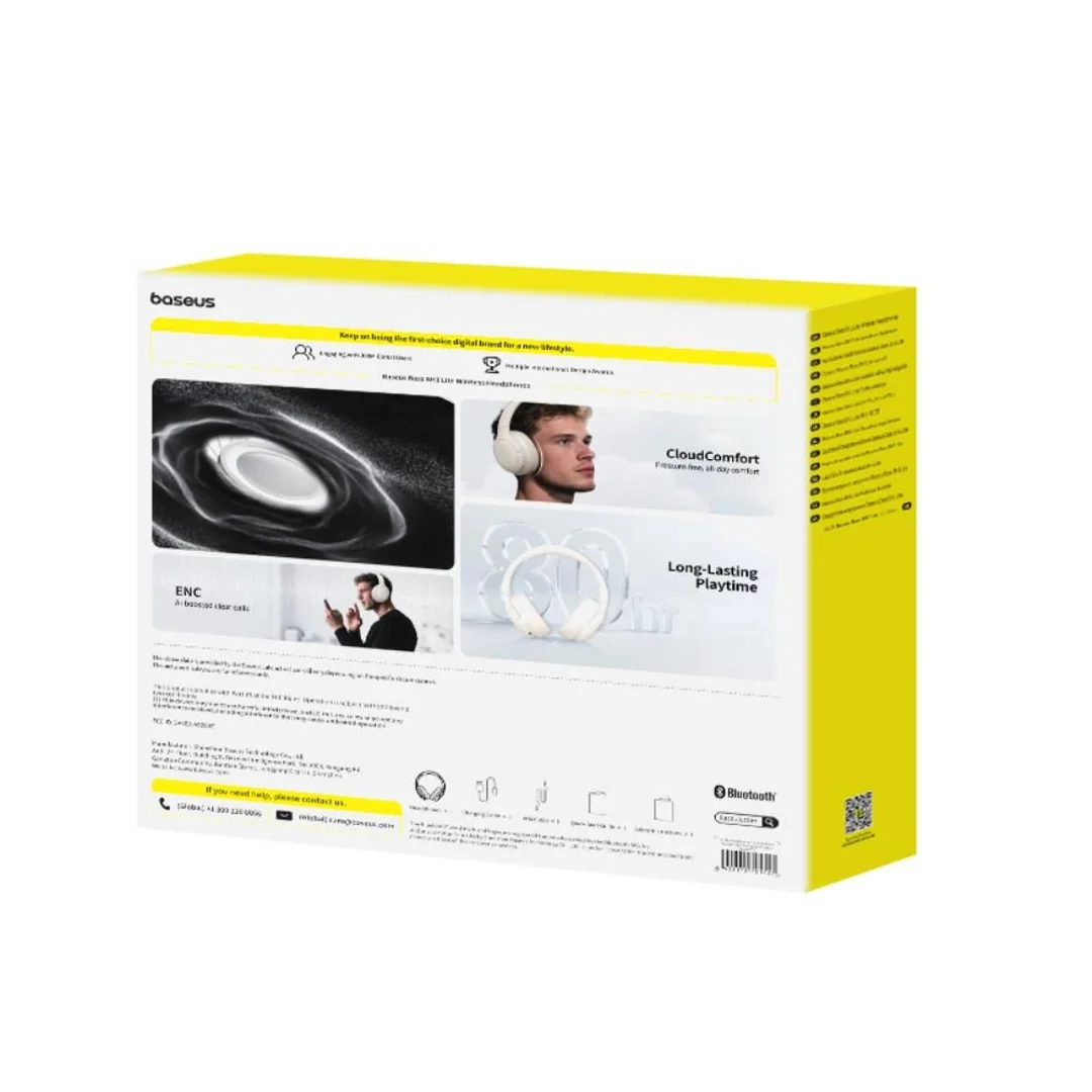 Słuchawki Baseus Bass BH1 Lite Bezprzewodowe Białe - 8