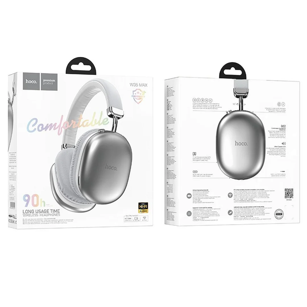 Słuchawki bluetooth HOCO W35 MAX srebrne (P) - 5
