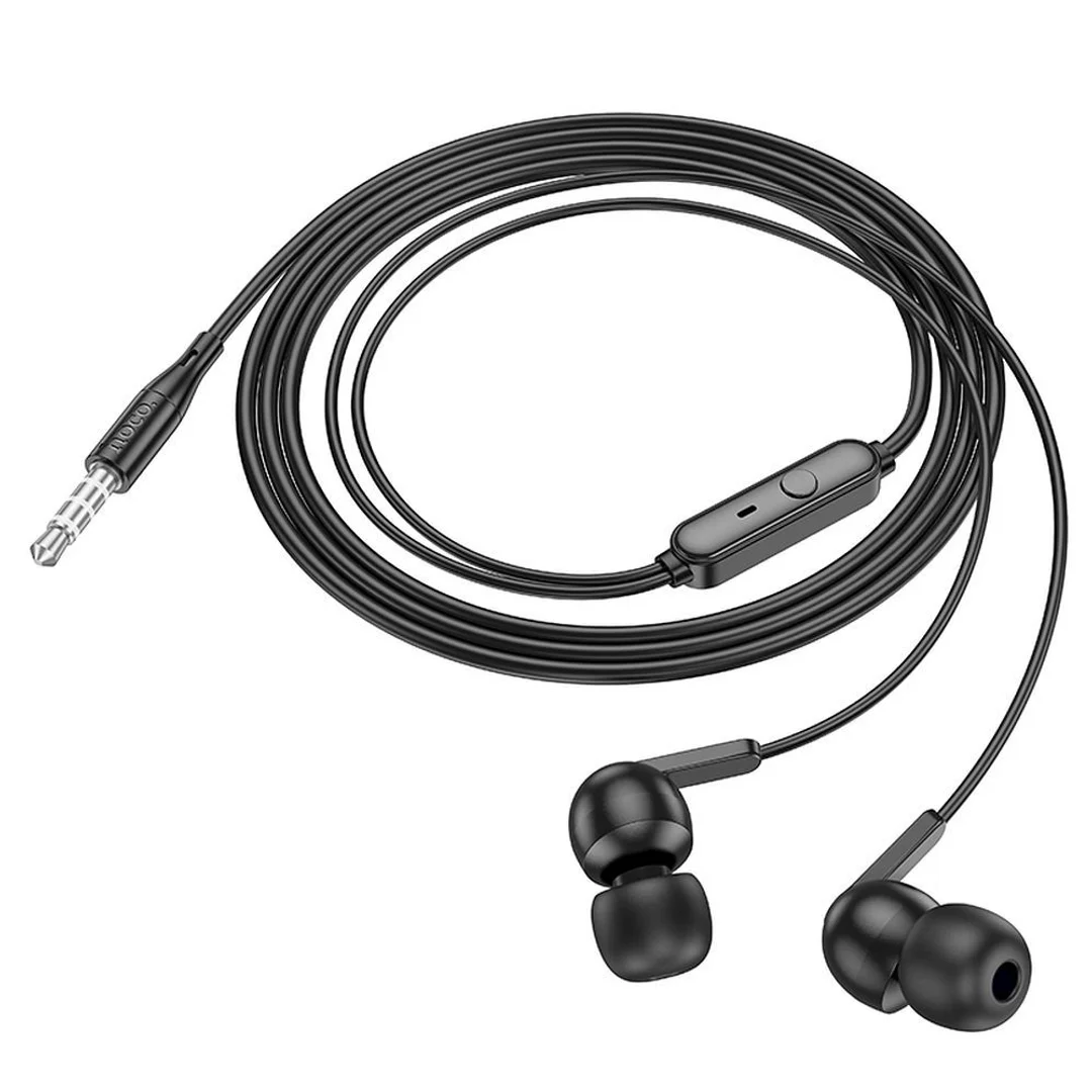 Słuchawki przewodowe HOCO Jack 3,5 mm z mikrofonem M124 czarne - 10