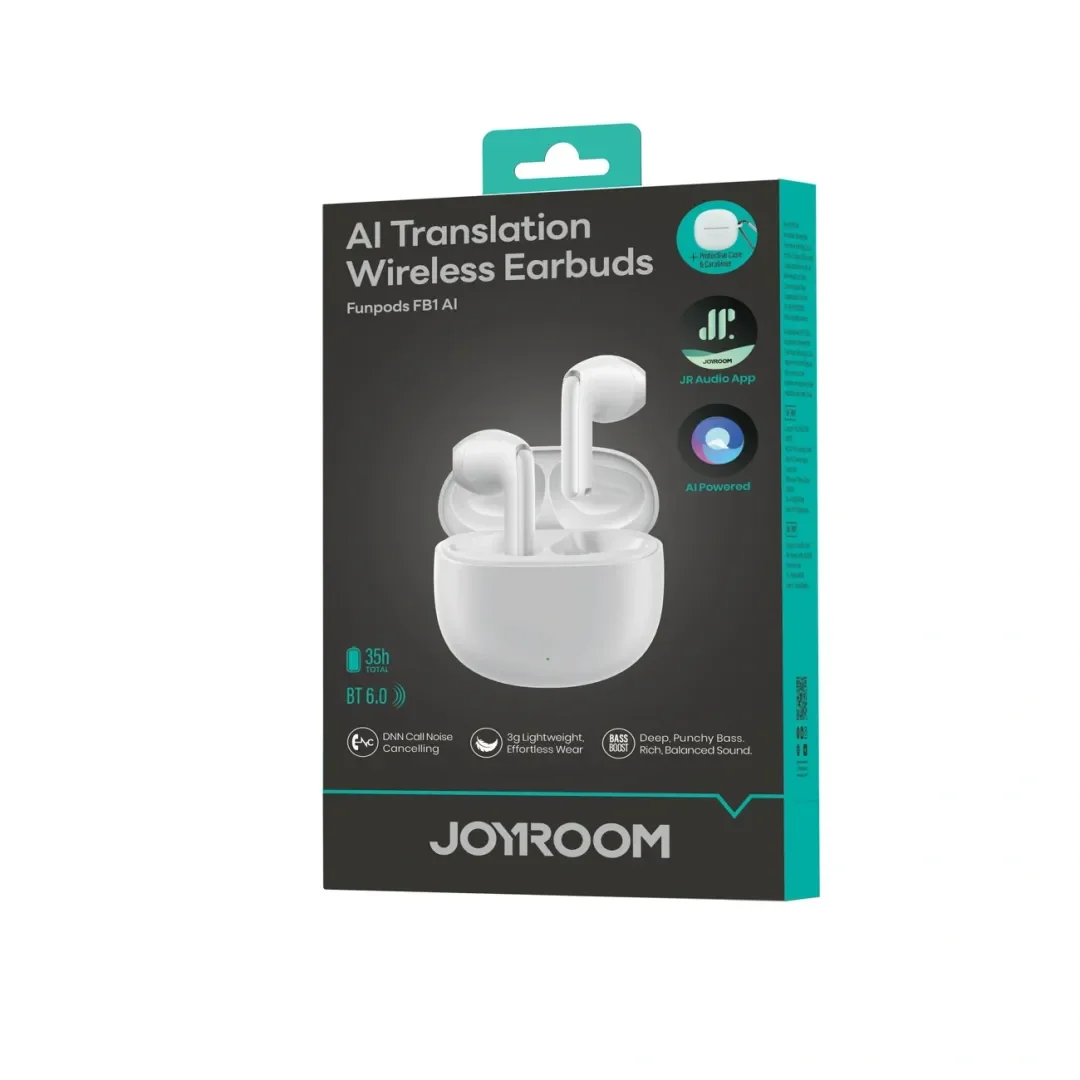 Słuchawki TWS Joyroom JR-FB1 Funpods Bluetooth 6.0 AI - białe - 27