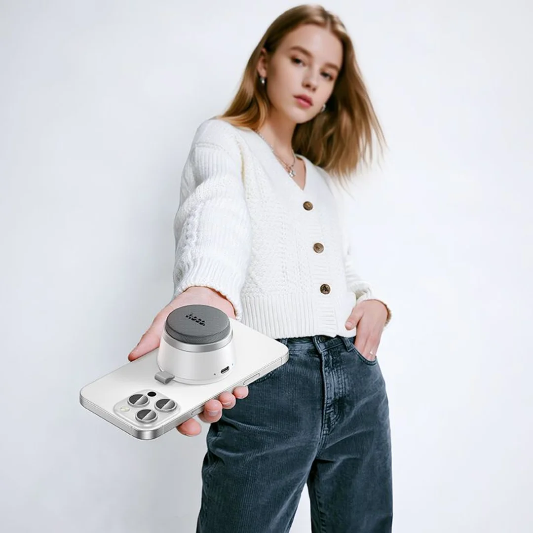 Głośnik bluetooth 8W 3h HOCO z wbudowanym magnesem HC43 biały - 4