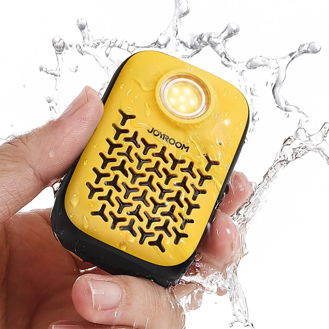 Głośnik Bluetooth Joyroom Maya JR-MS03 przenośny z wbudowaną latarką odporny - żółty - 5