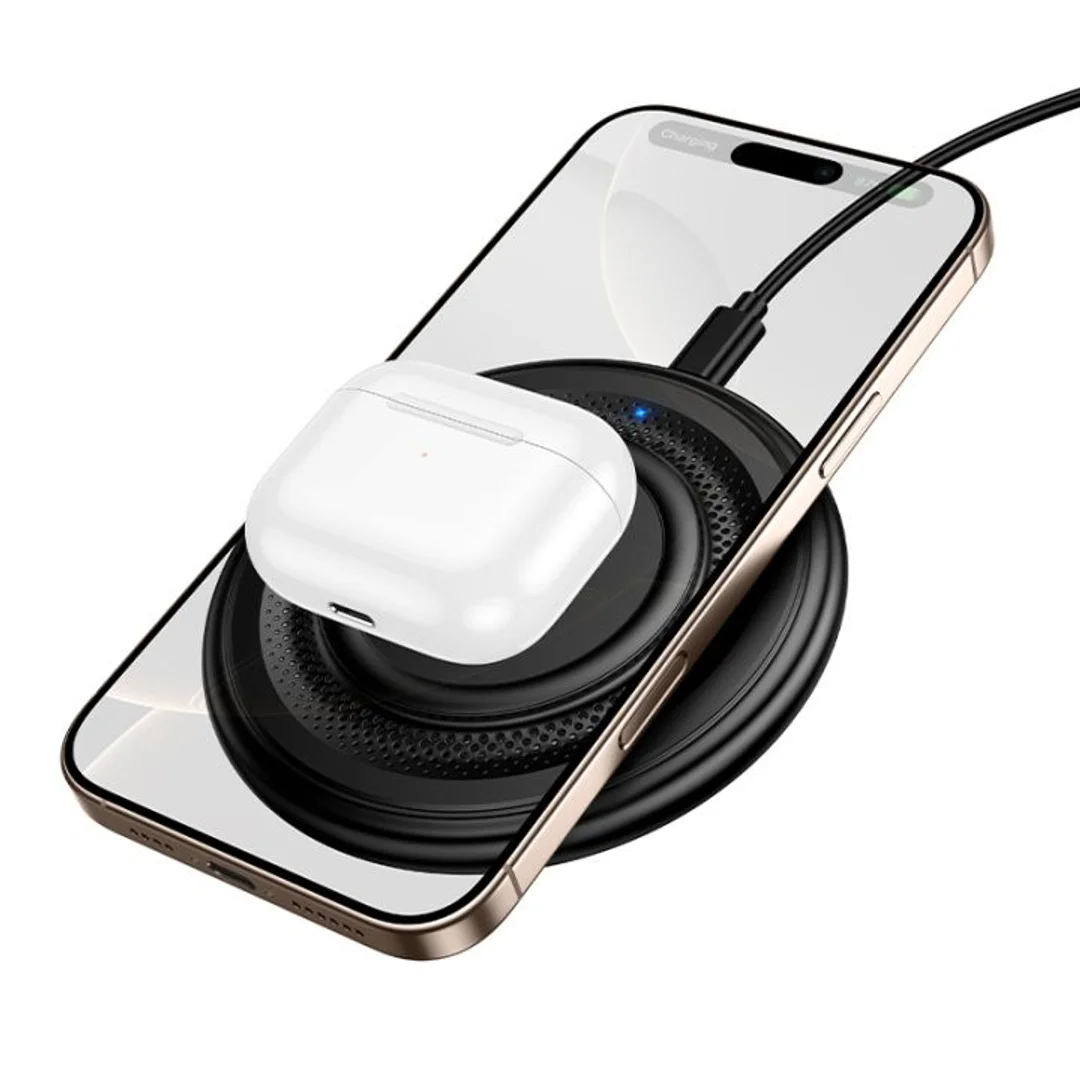 Ładowarka indukcyjna Borofone BQ40 Crown 15W czarna - 1