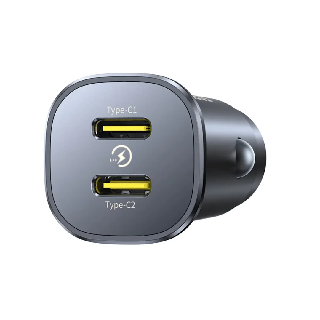 Ładowarka samochodowa Baseus GoTrip 2 x USB-C 30W - czarna (L) - 3