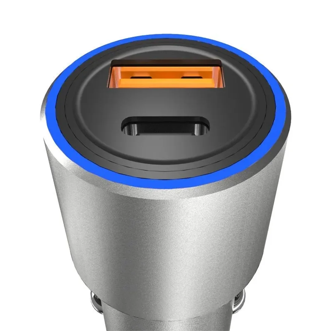 Ładowarka samochodowa Dudao USB / USB Typ C Power Delivery Quick Charge 22,5 W szary (R4PQ) - 2