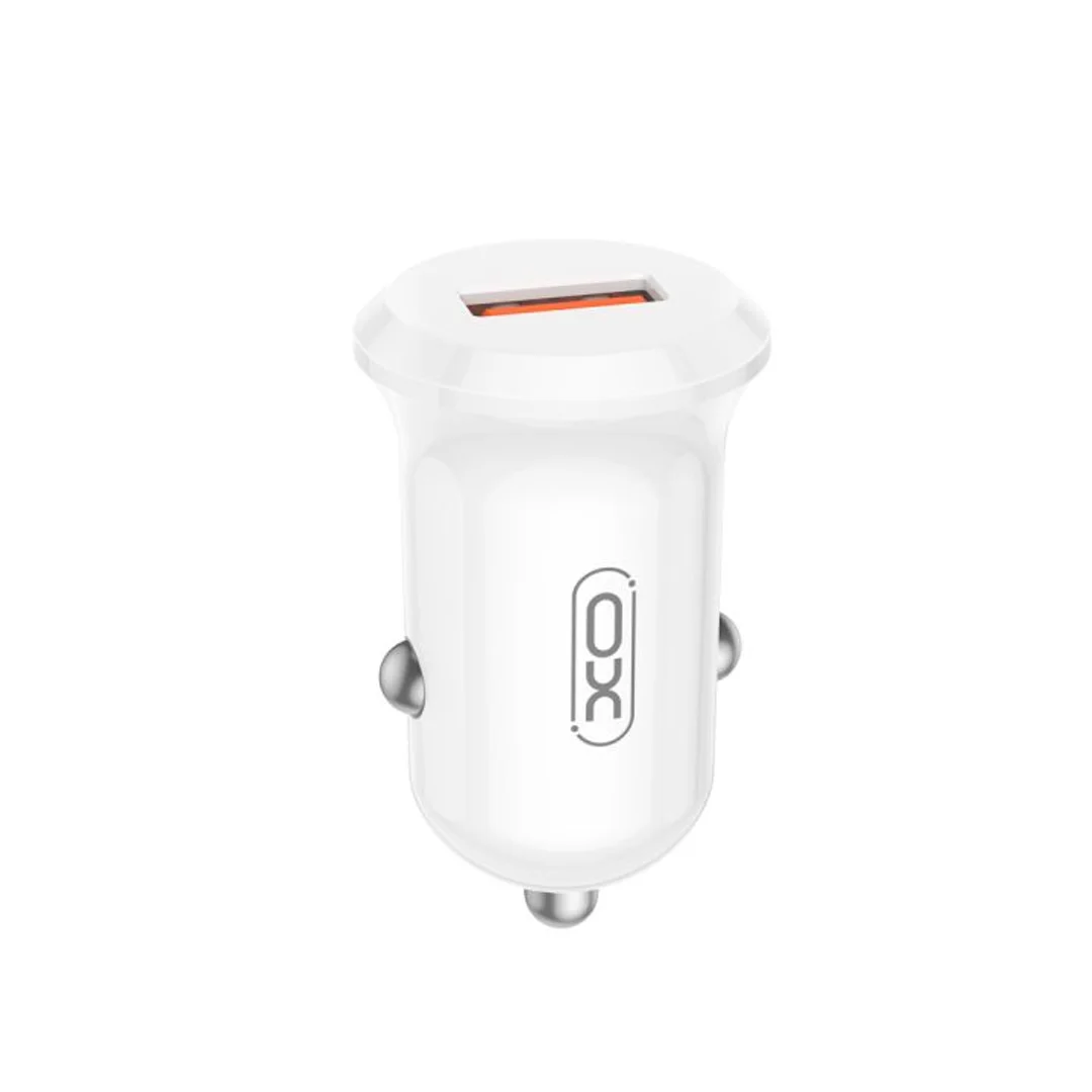 Ładowarka samochodowa XO CC68 18W QC 1x USB biała - 1