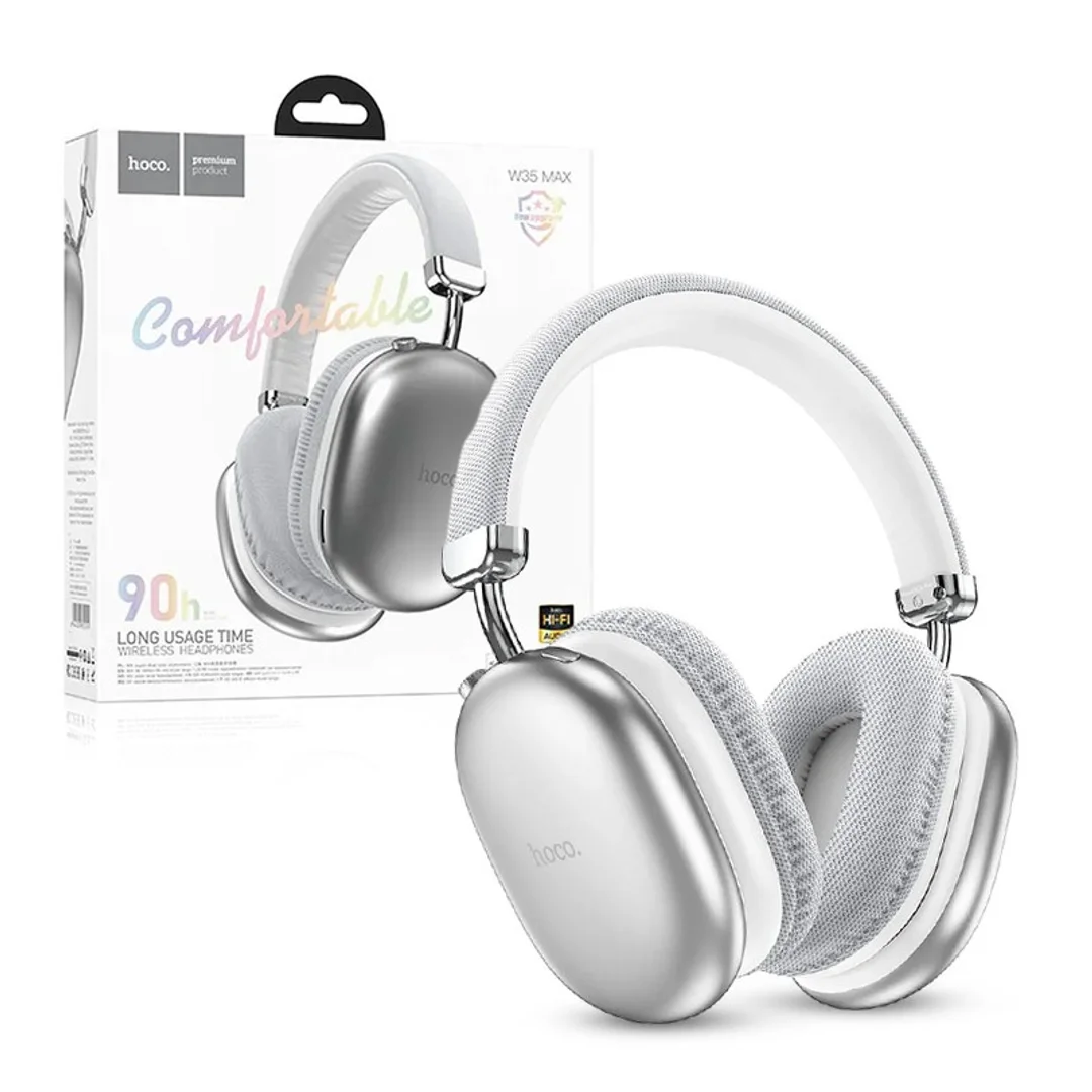 Słuchawki bluetooth HOCO W35 MAX srebrne (P) - 1