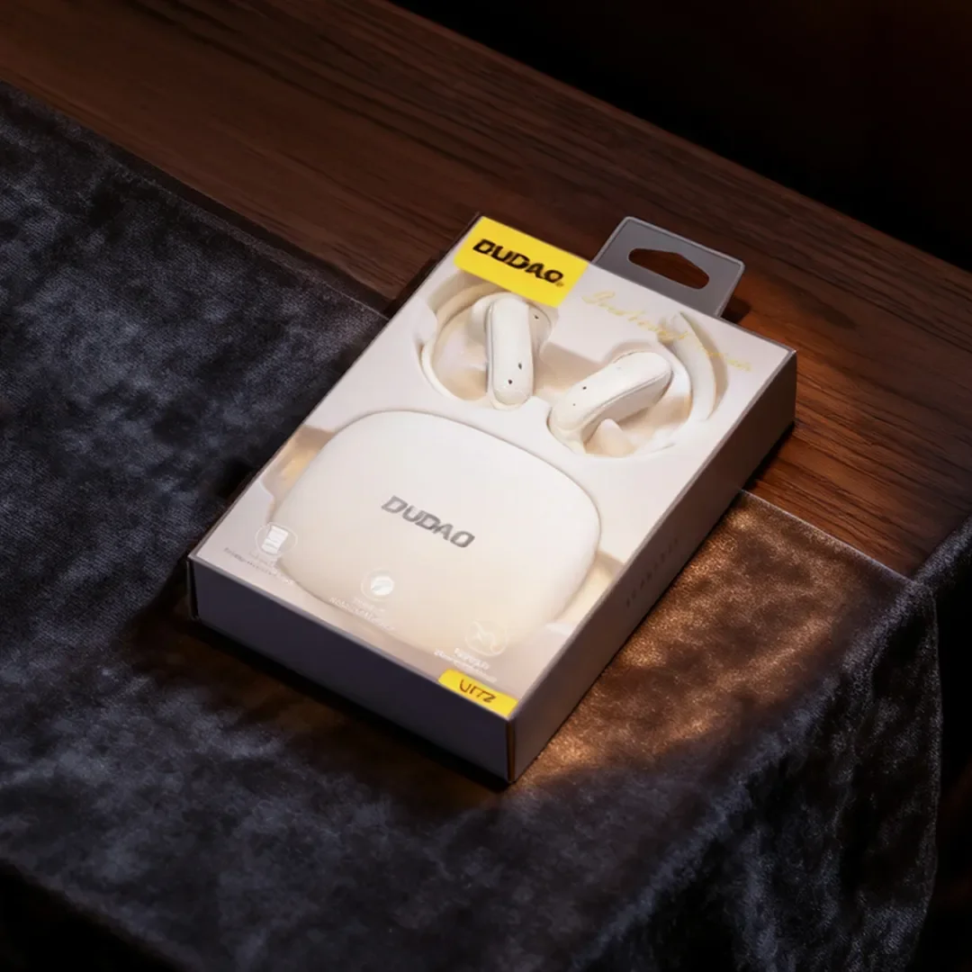 Słuchawki Dudao U17Z Bluetooth 5.3 OWS z zausznikami - białe - 4