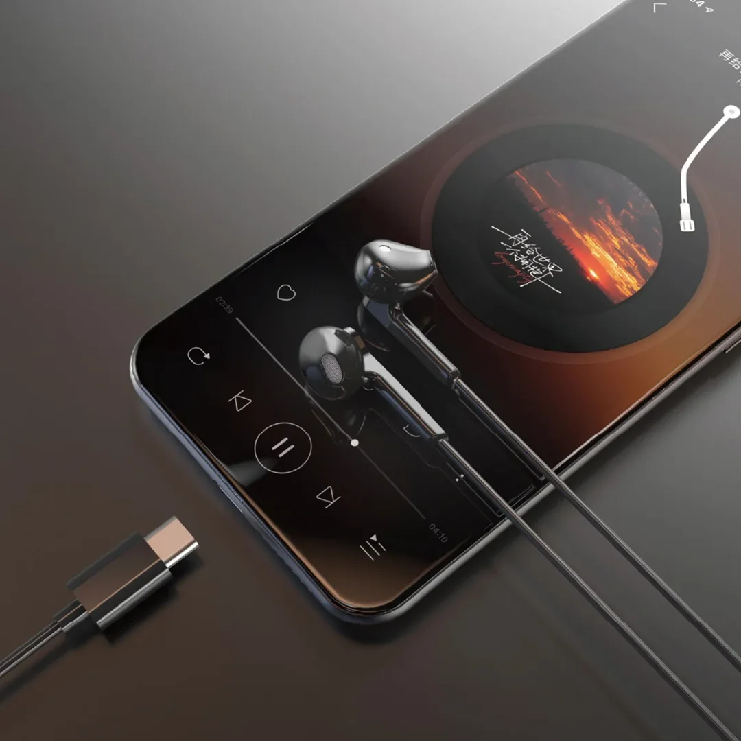 Słuchawki Dudao X3C przewodowe USB-C 1.2m - czarne - 3