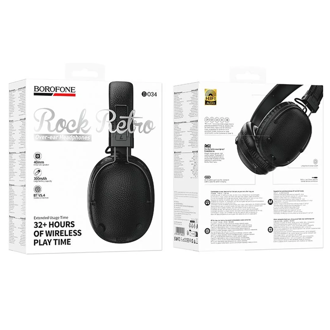 Słuchawki nauszne Borofone BO34 Suenos bluetooth czarne - 6