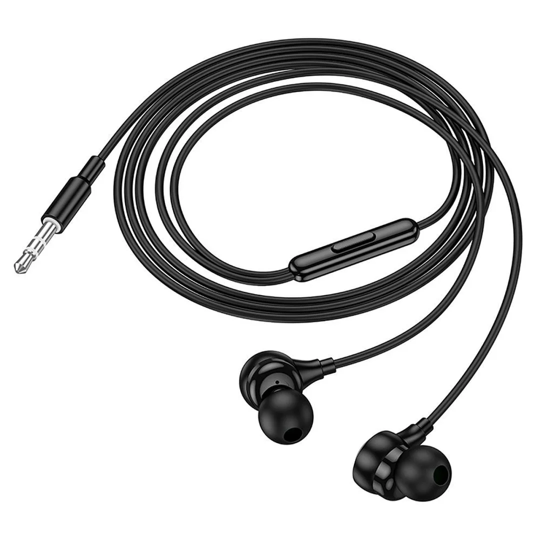 Słuchawki przewodowe HOCO Jack 3,5 mm z mikrofonem M116 czarne - 3