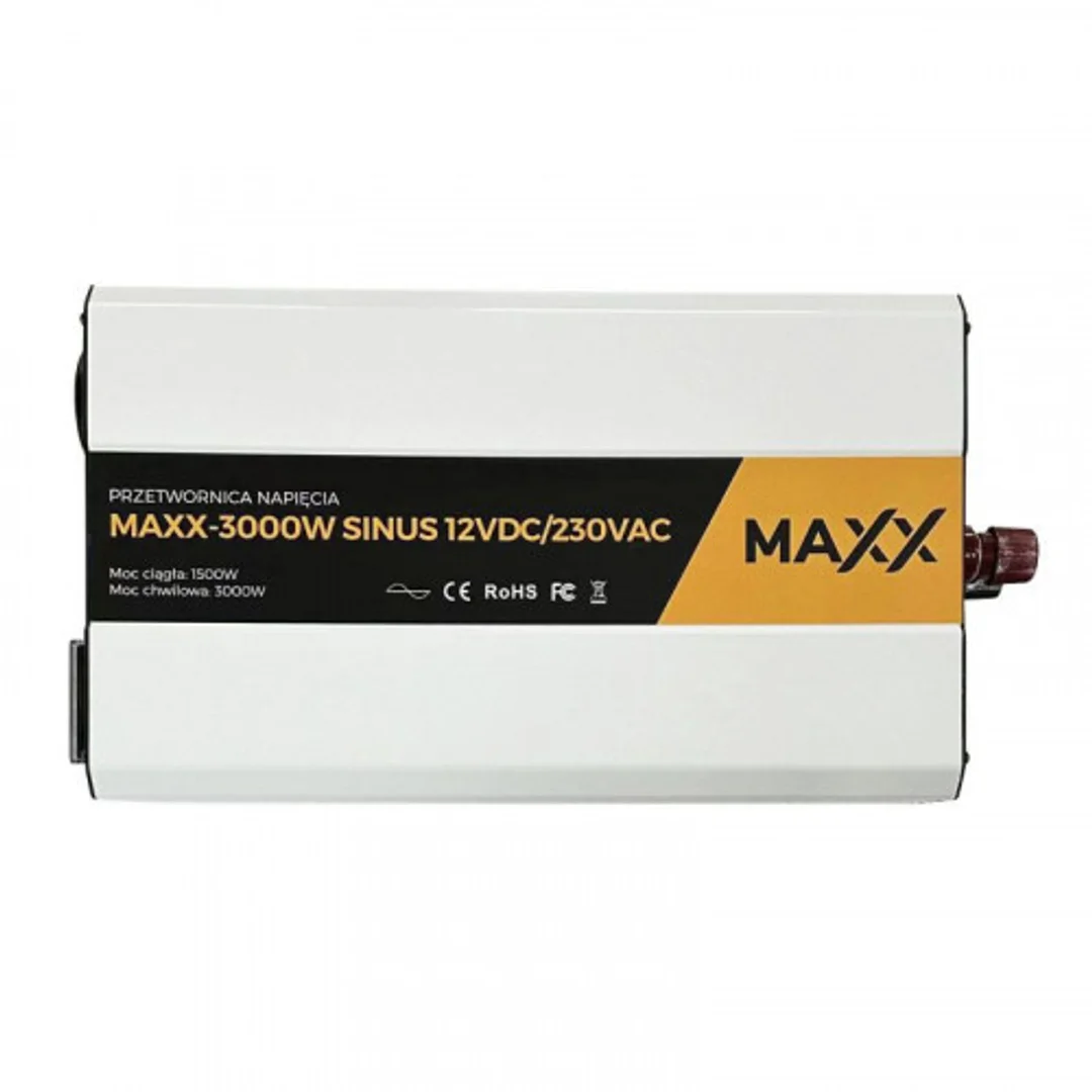 Przetwornica napięcia Maxx Sinus 12V 230V 1500W