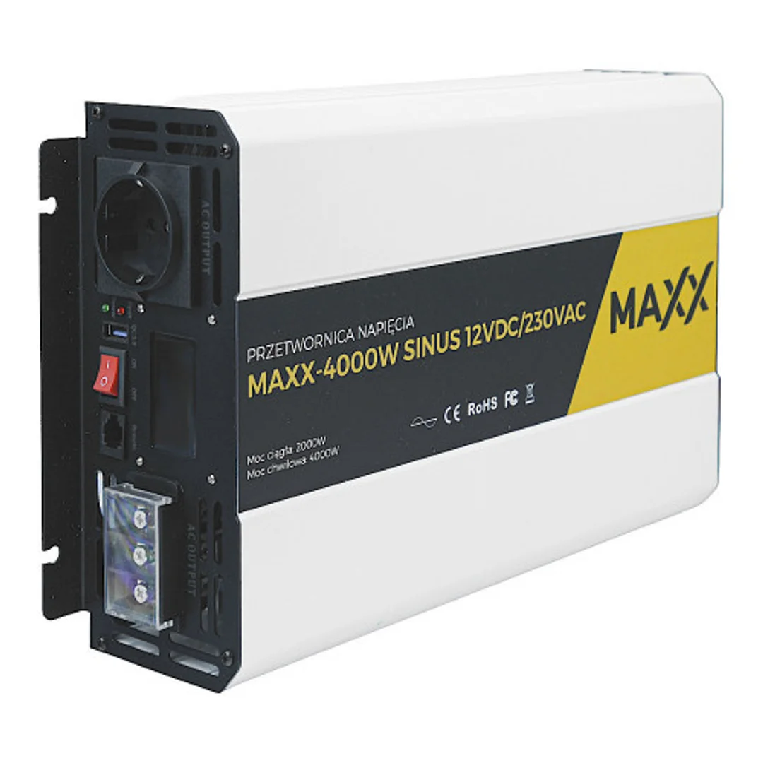 Przetwornica napięcia Maxx Sinus 12V 230V 2000W