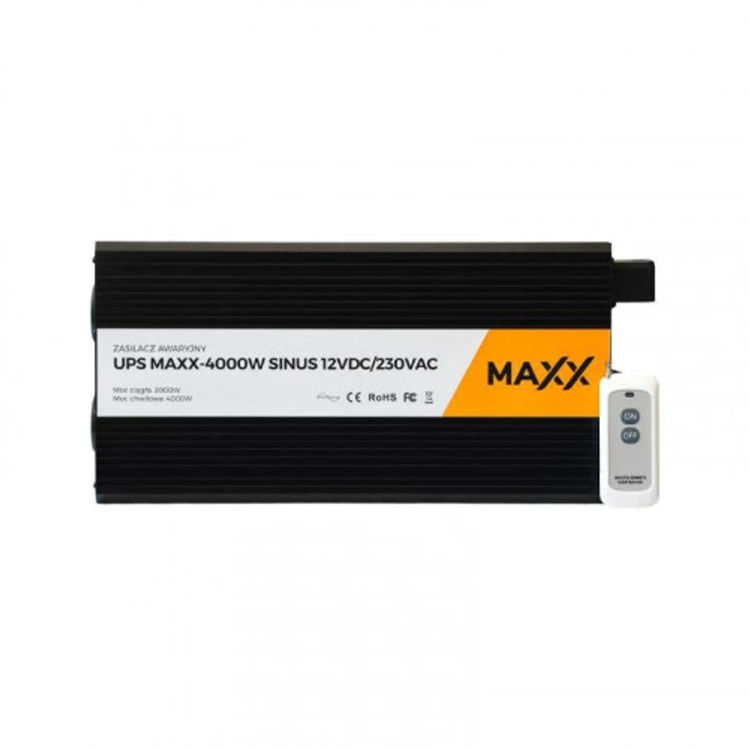 Przetwornica napięcia UPS Maxx Sinus 12V/230V 2000W