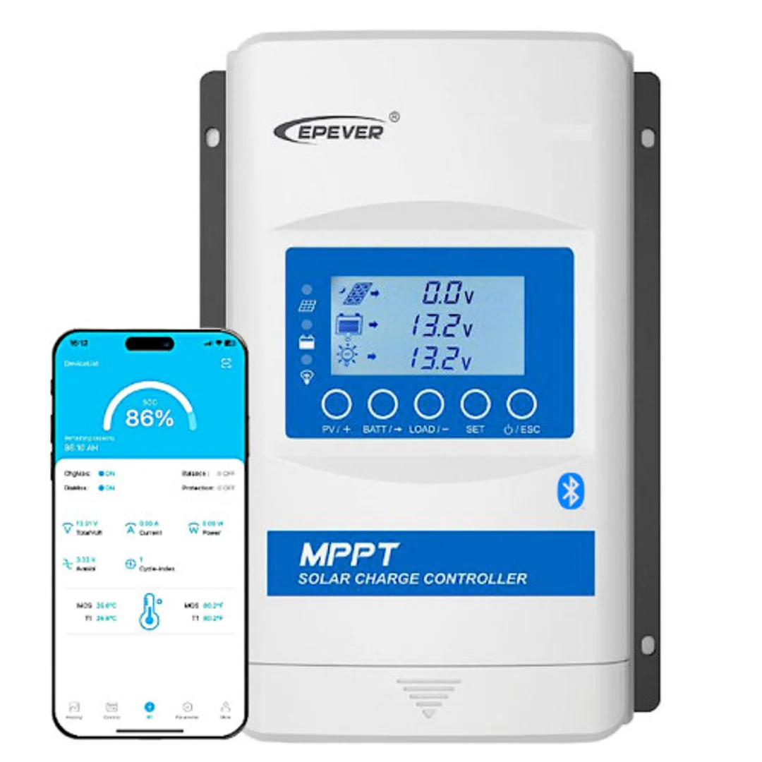Regulator ładowania Epever MPPT 12V/24V 30A Bluetooth