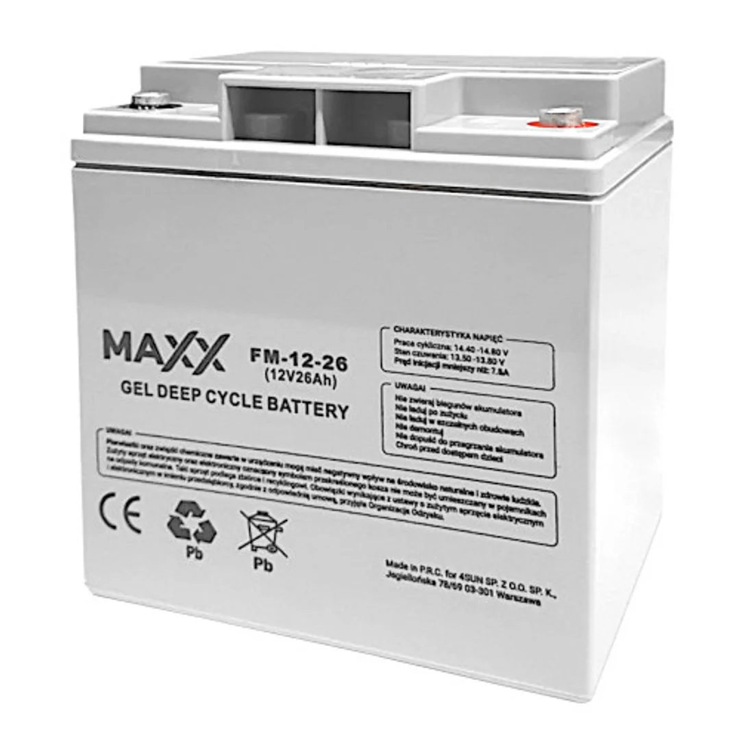 Akumulator żelowy Maxx 26Ah 12V