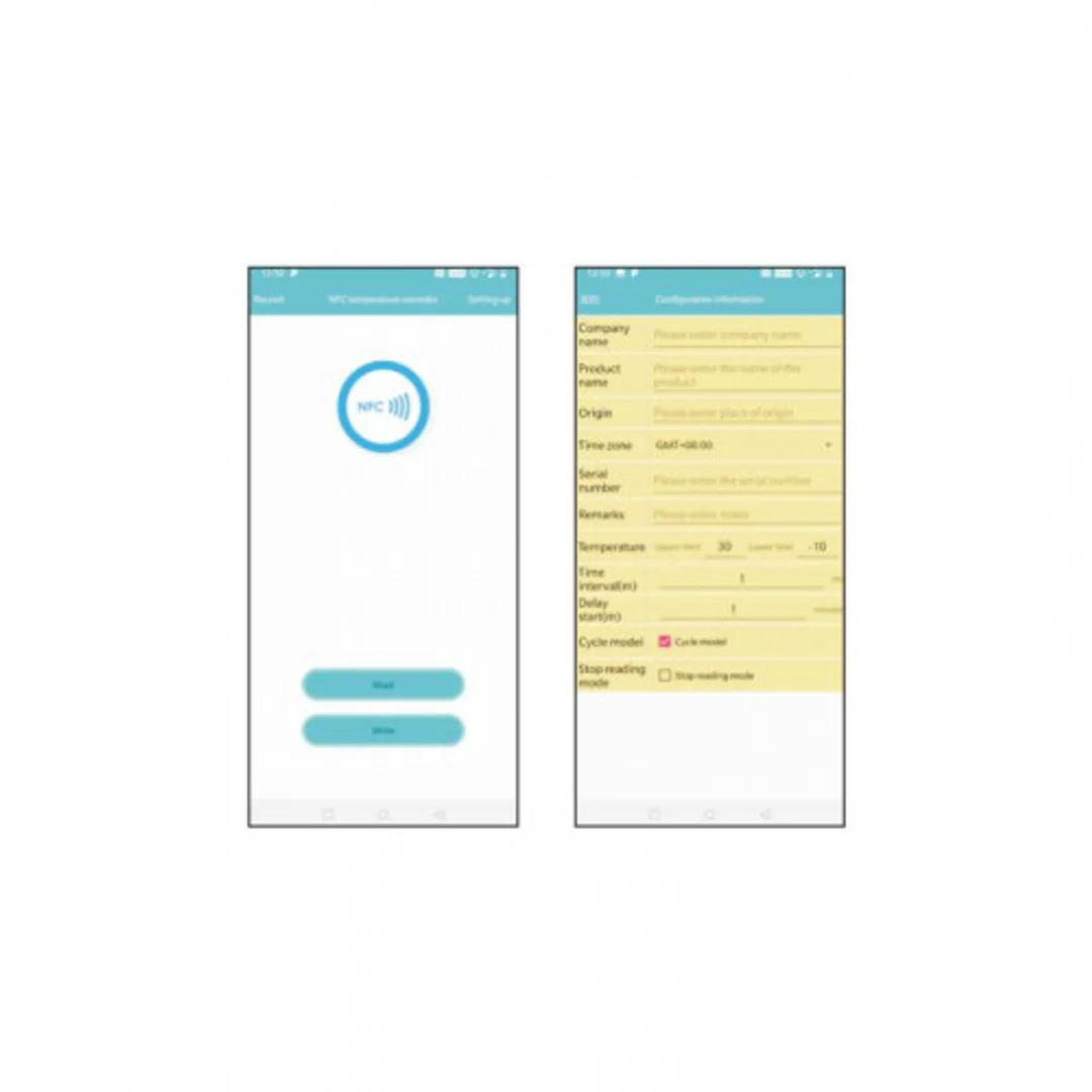 Rejestrator temperatury Benetech NFC