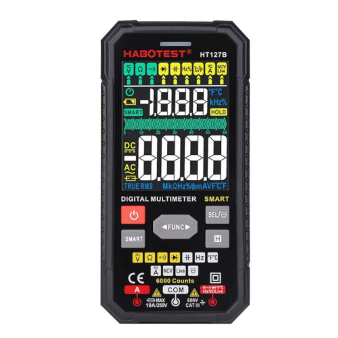 Uniwersalny multimetr cyfrowy Habotest NCV HT127B
