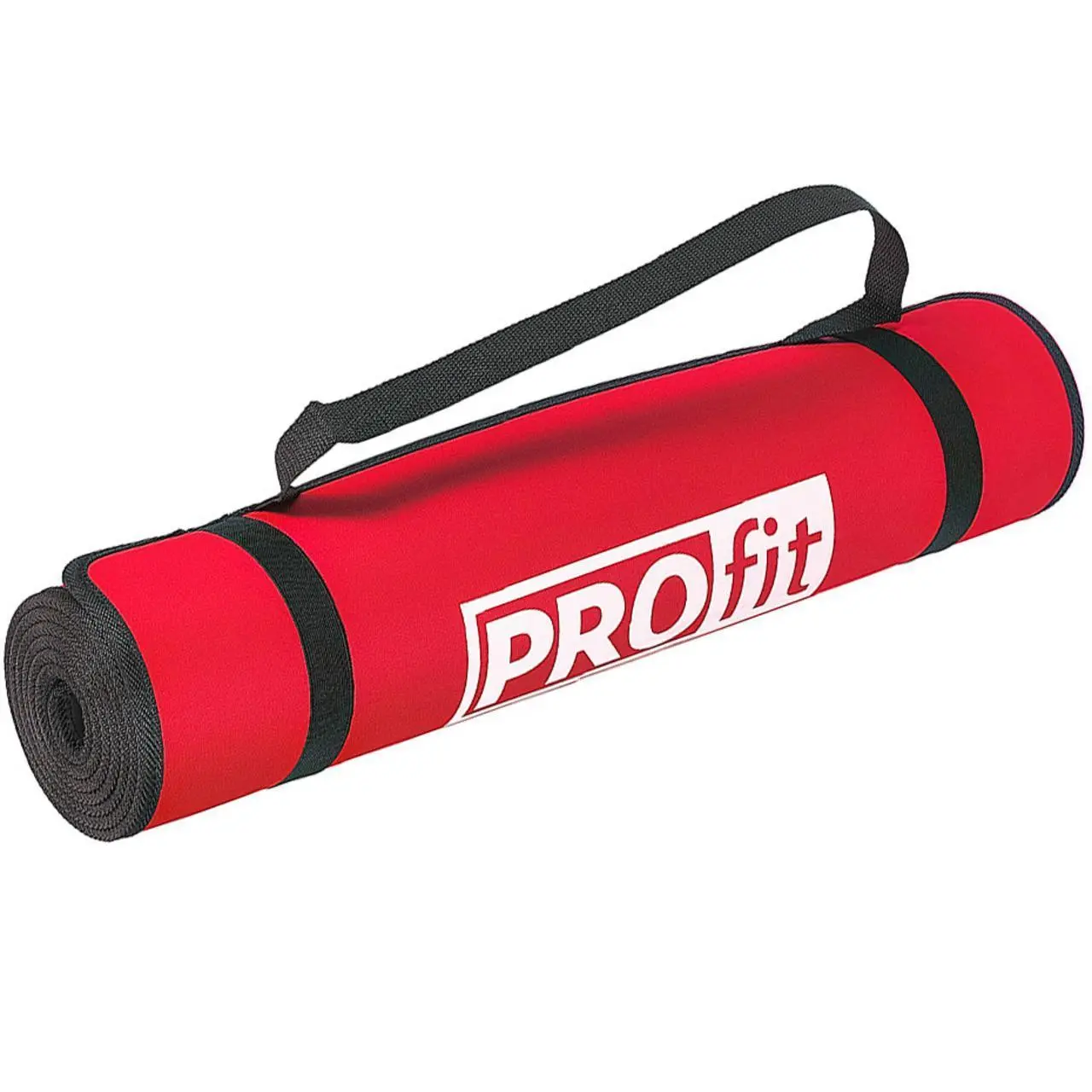 ND05_M0348 Mata do ćwiczeń Profit 180x60x0,6cm czerwono-czarna DK 705