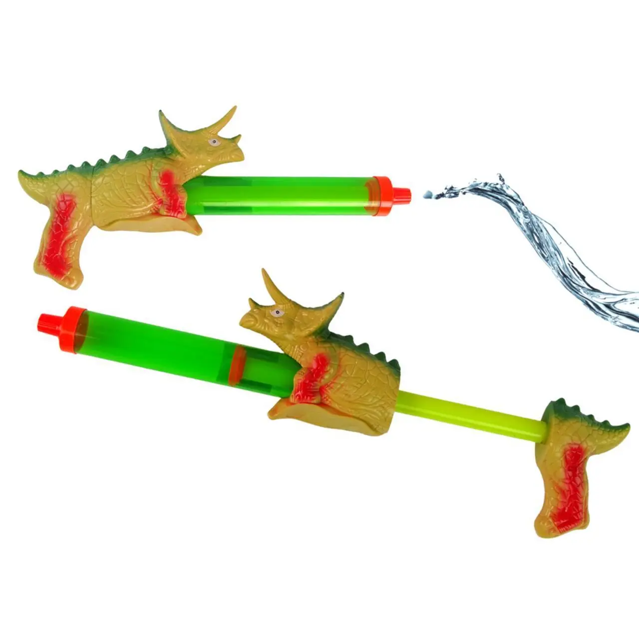 ND24_13359 Pistolet Na Wodę 40 cm Dinozaur Zielony Ogród 5905323215610