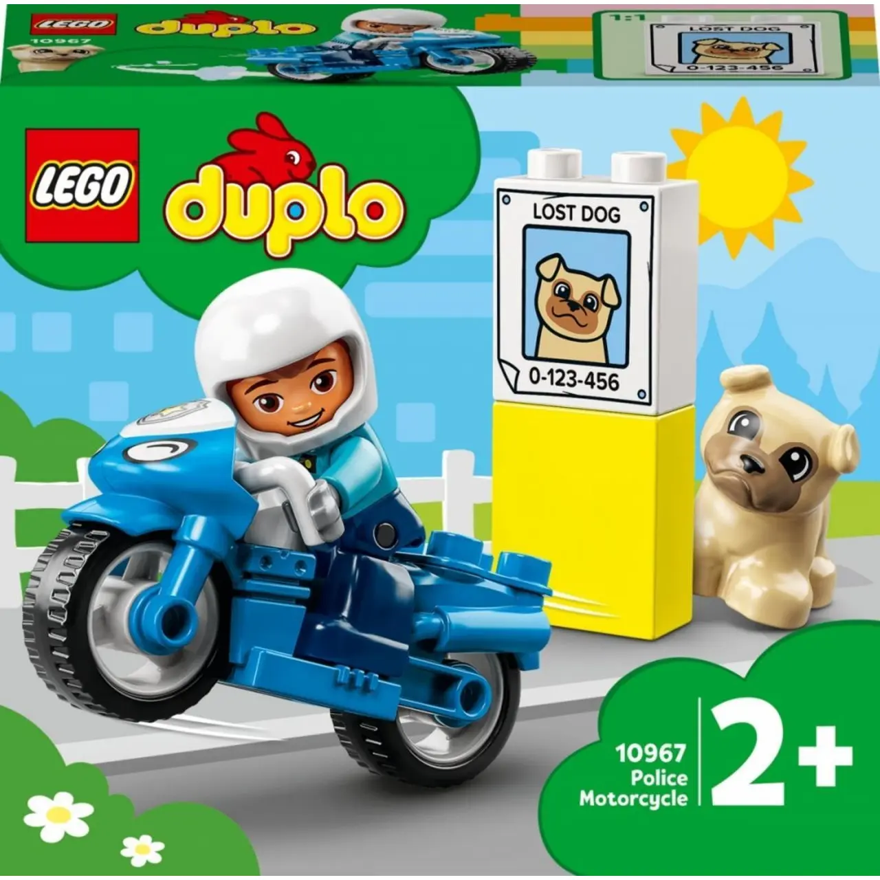 ND39_496669 KLOCKI KONSTR LEGO 10967 DUPLO MOTOCYKL POLIC