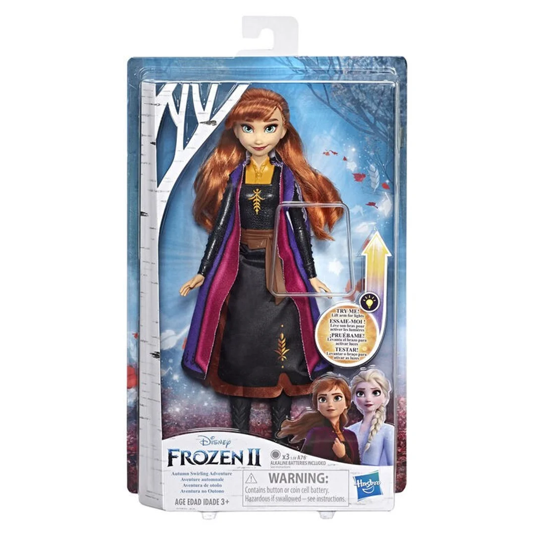 Lalka Kraina Lodu (Frozen ) Magiczna podświetlana suknia Anna