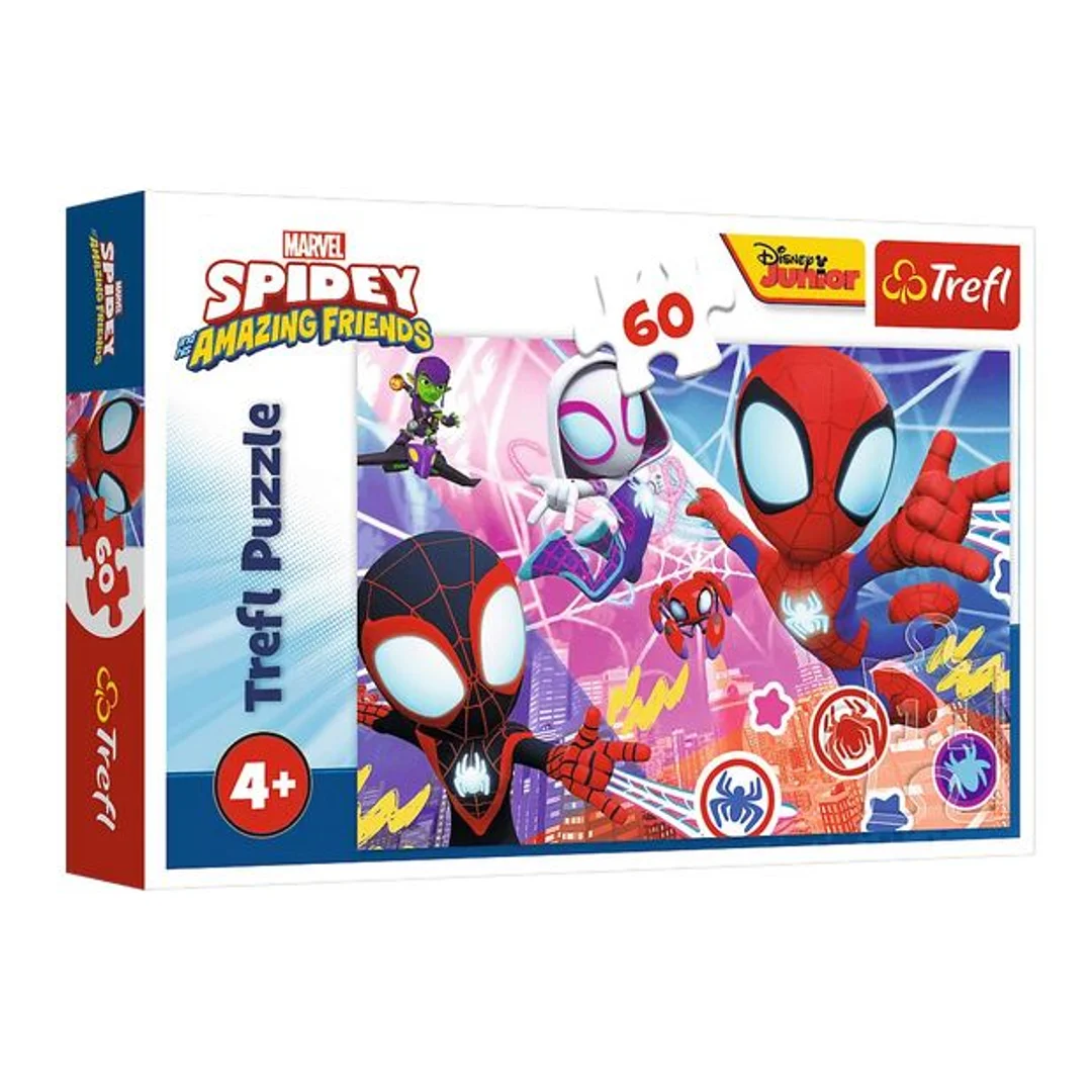 ND01_263825 PUZZLE 60 Bohaterska przygoda /Spidey 17410