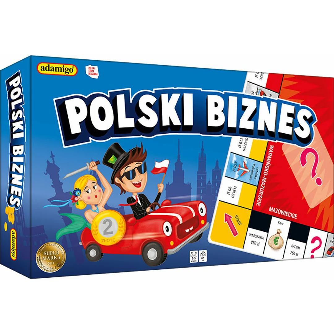 Polski biznes klasyczna gra planszowa ADAMIGO