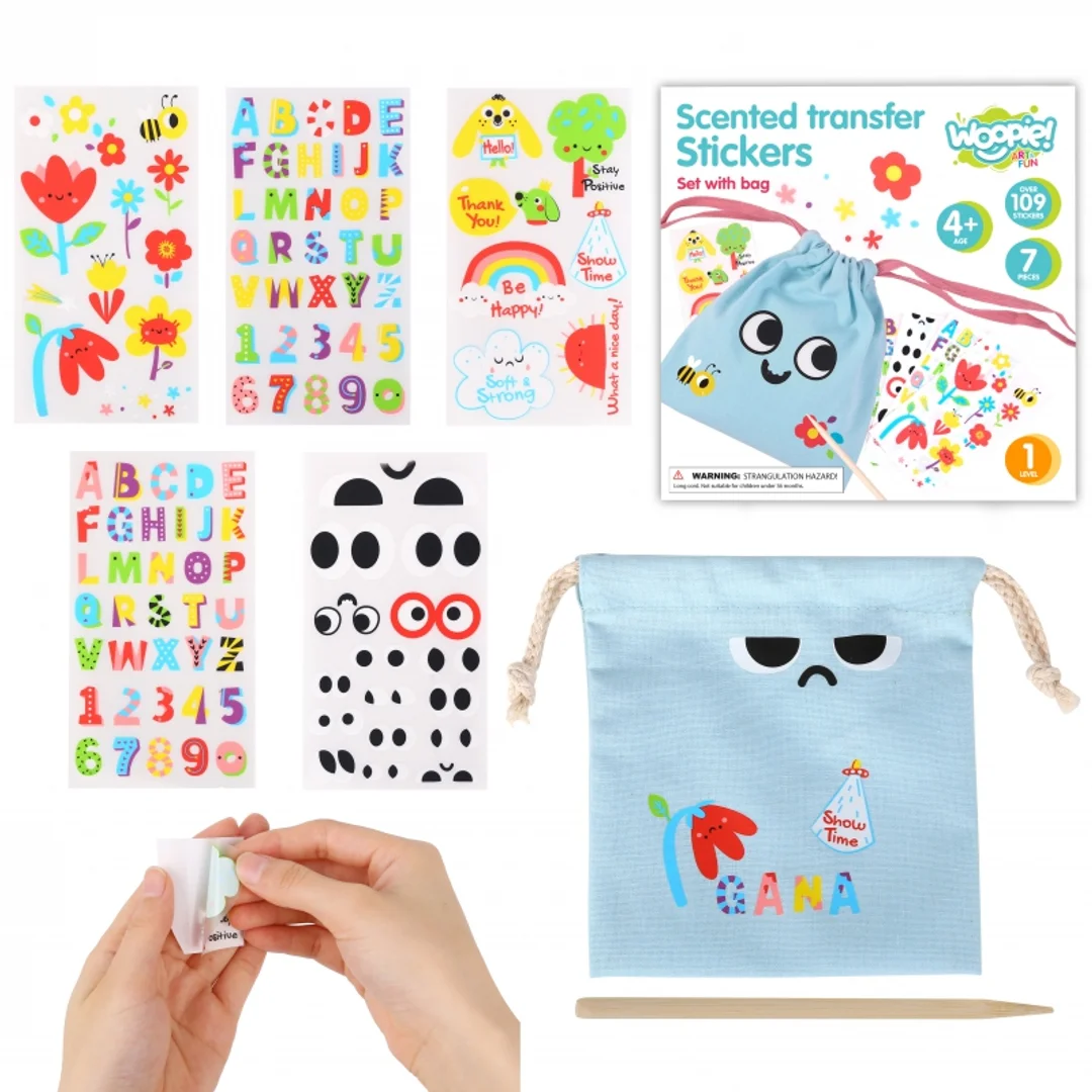 WOOPIE ART&FUN Zestaw Kreatywny Magiczna Torebka Naklejki do Dekoracji ponad (ZESTAW )