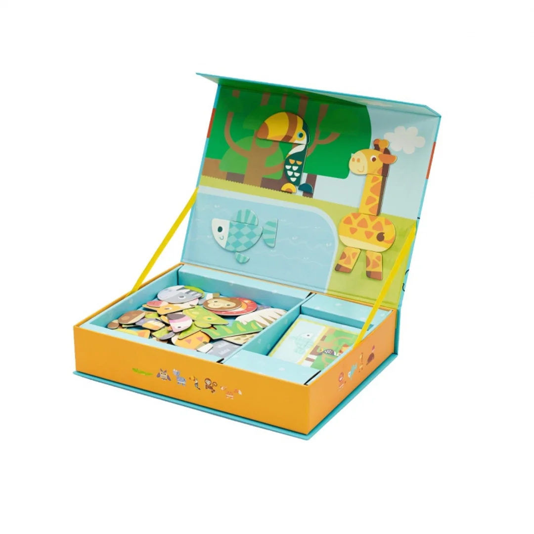 CLASSIC WORLD Układanka Magnetyczna Zwierzęta Tablica Klocki Puzzle Pamięć