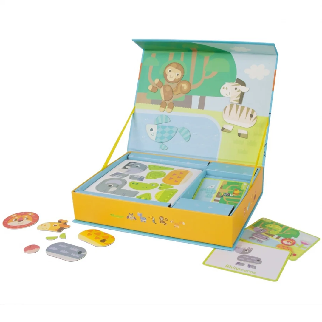 CLASSIC WORLD Układanka Magnetyczna Zwierzęta Tablica Klocki Puzzle Pamięć