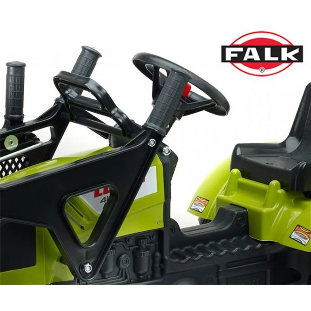 Falk Traktor Claas z Przyczepą i Łyżką na pedały