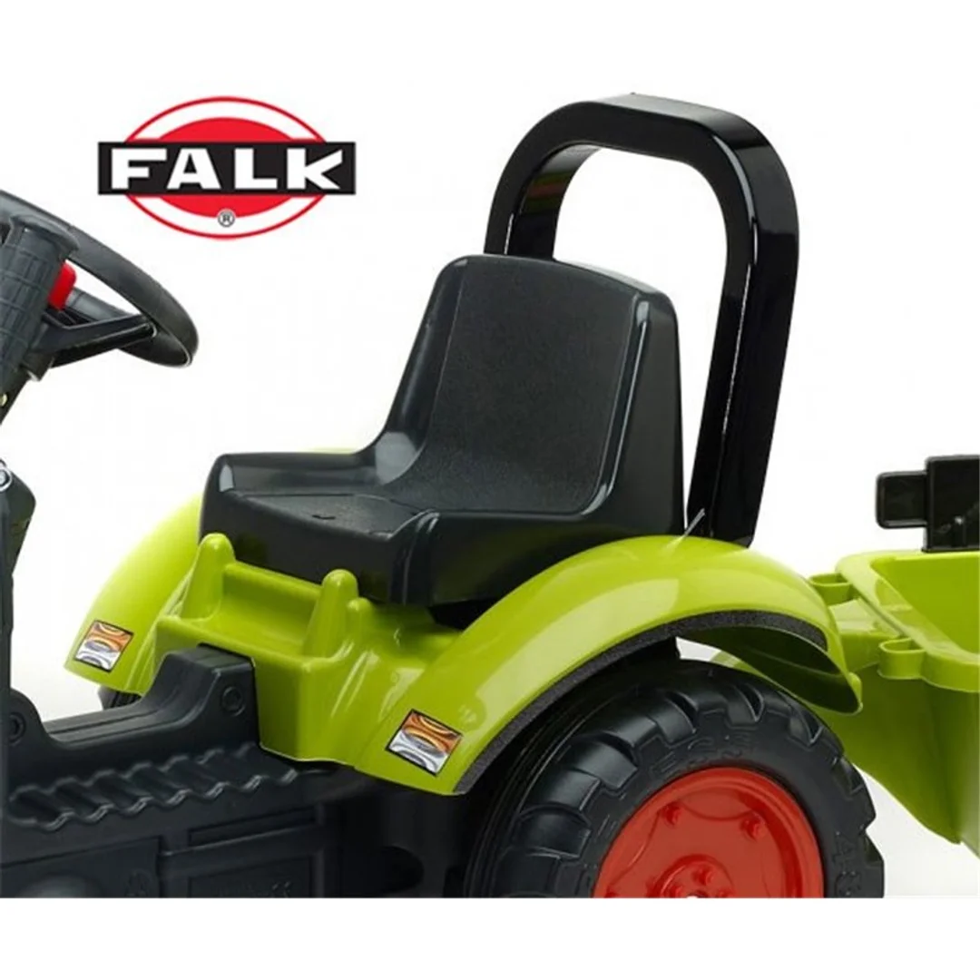 Falk Traktor Claas z Przyczepą i Łyżką na pedały