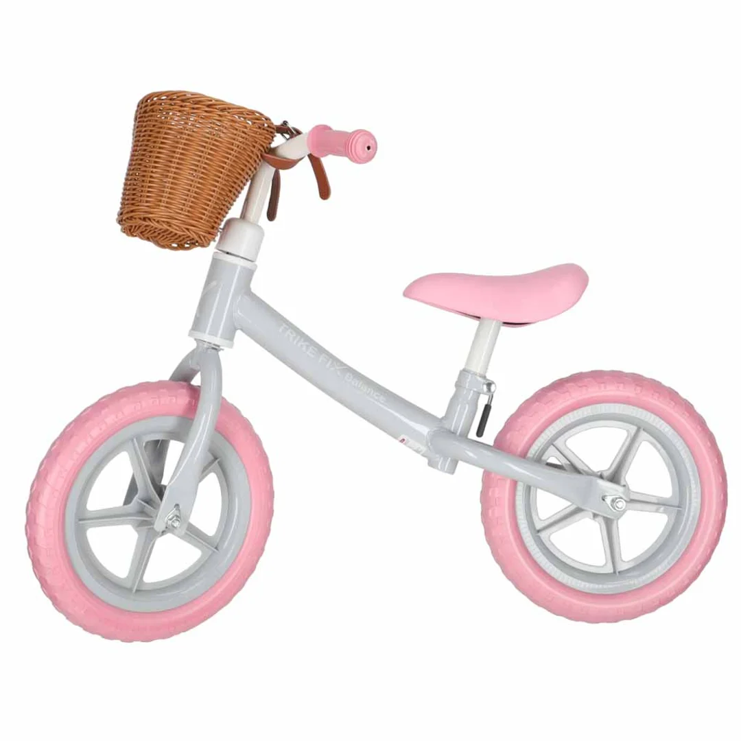 biegowy Trike Fix Balance z koszykiem różowy