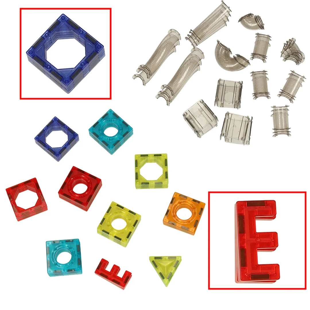 Klocki magnetyczne marble tor kulkowy z dźwiękiem muzyką elementów