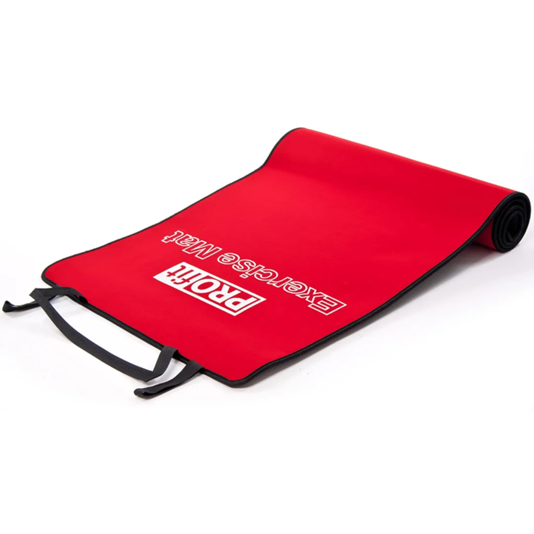 ND05_M0348 Mata do ćwiczeń Profit 180x60x0,6cm czerwono-czarna DK 705