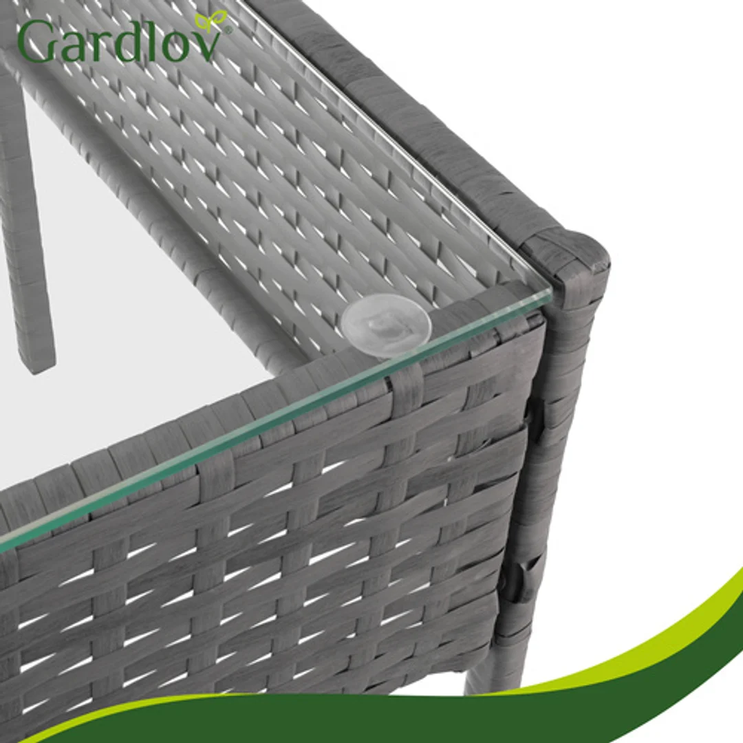 ND12_18859 Meble ogrodowe rattanowe antracyt Gardlov 26907 5900779961739