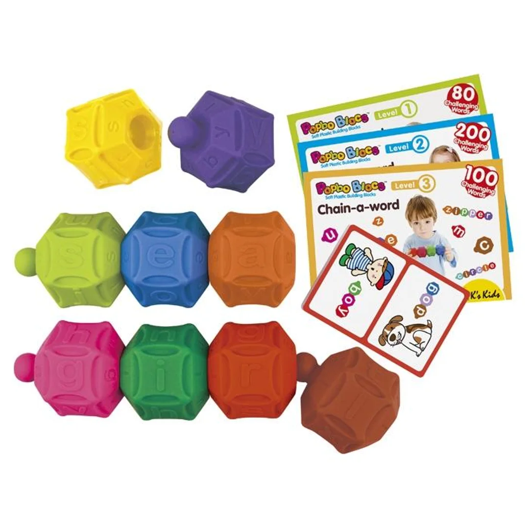 Klocki Popboblocs Literki