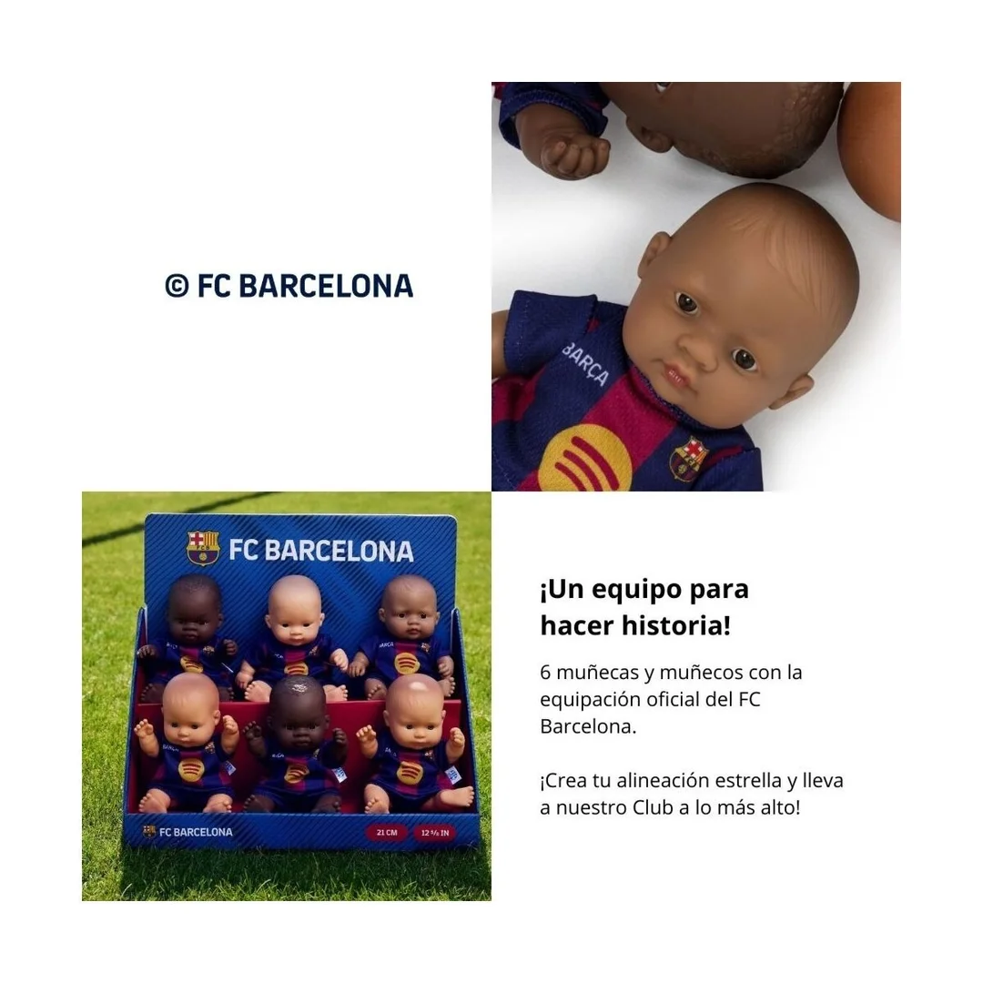 Lalka FC Barcelona chłopiec latynos