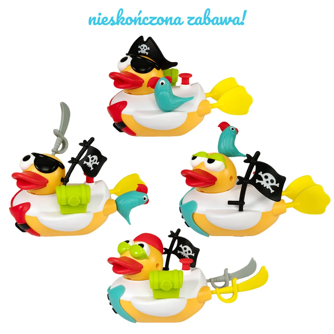Zabawka do kapięli kaczka pirat
