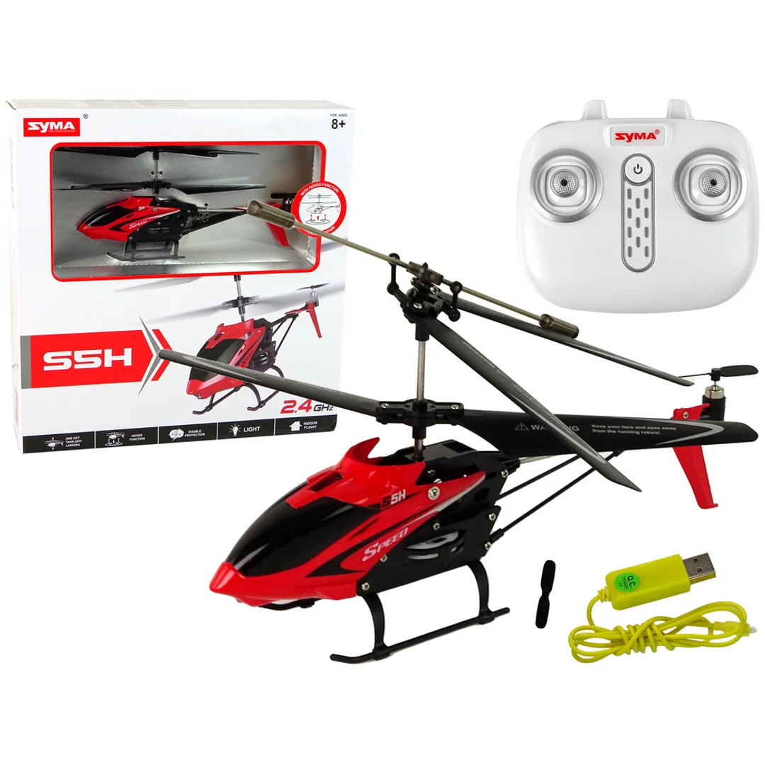 Zdalnie Sterowany Helikopter SYMA Czerwony