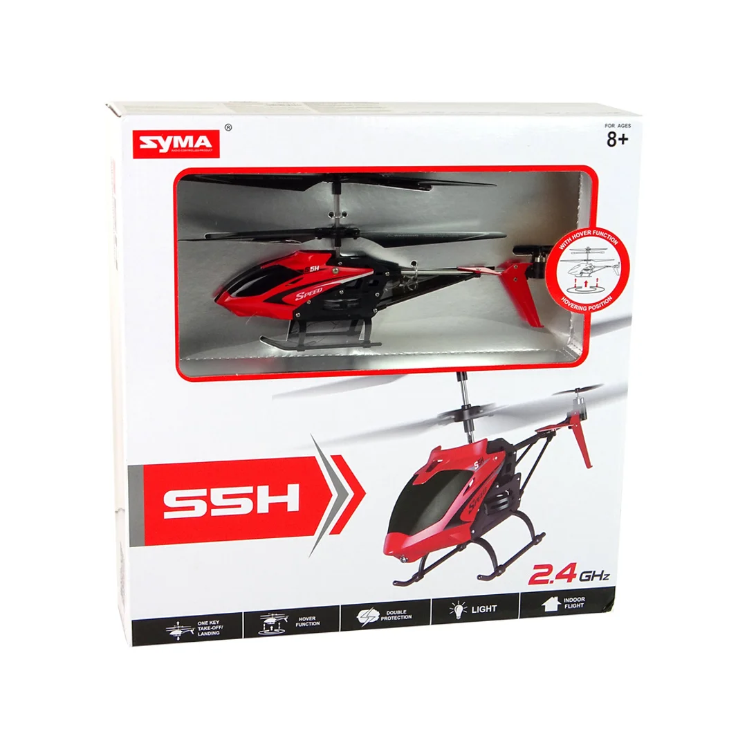Zdalnie Sterowany Helikopter SYMA Czerwony