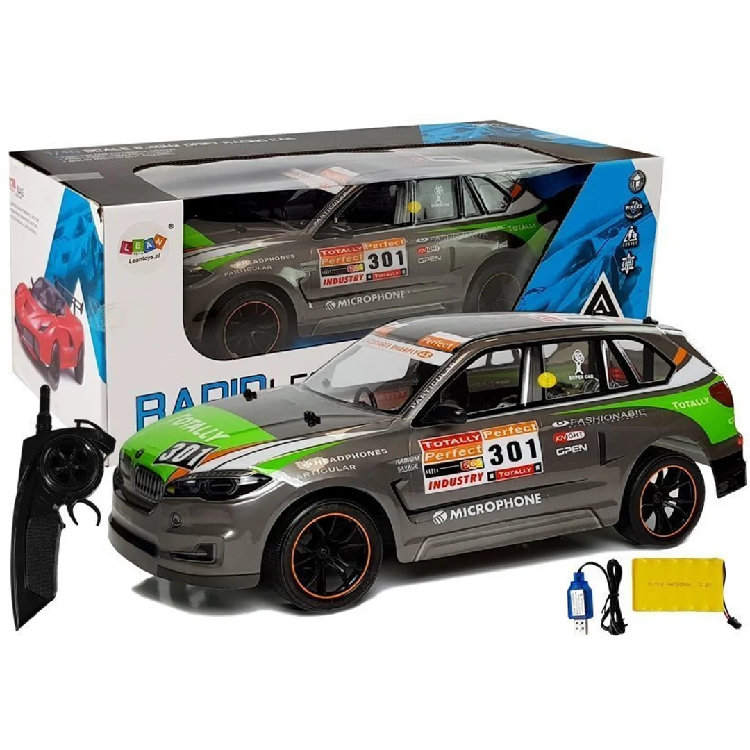 ND24_6760 Auto Zdalnie Sterowane 1:10 2.4G Szare 1818911575840