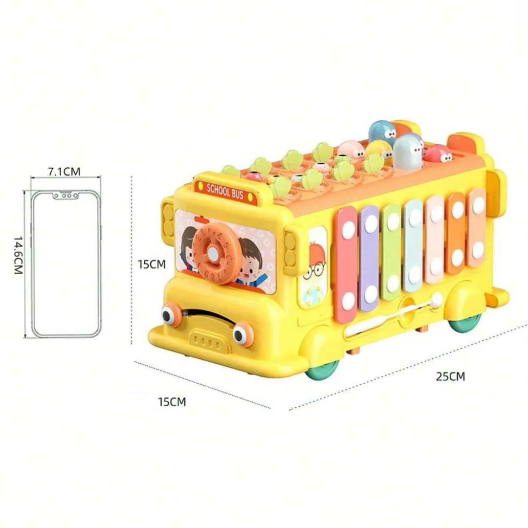 WOOPIE BABY Interaktywny Autobus Edukacyjny Młoteczek Cymbałki m