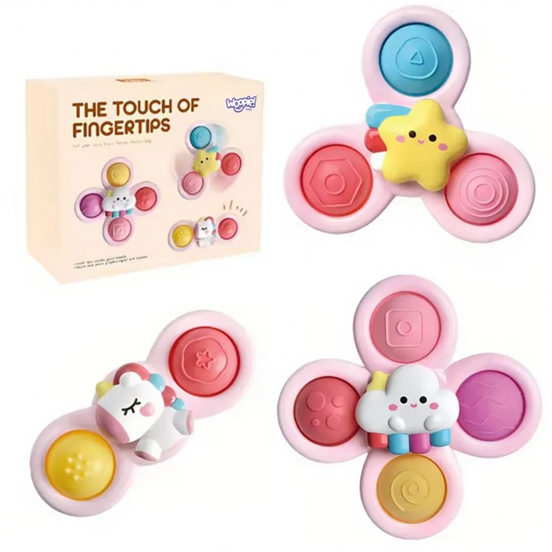 WOOPIE BABY Kosmiczny Spinner Pop it Zabawka Sensoryczna Wymienne Różowy